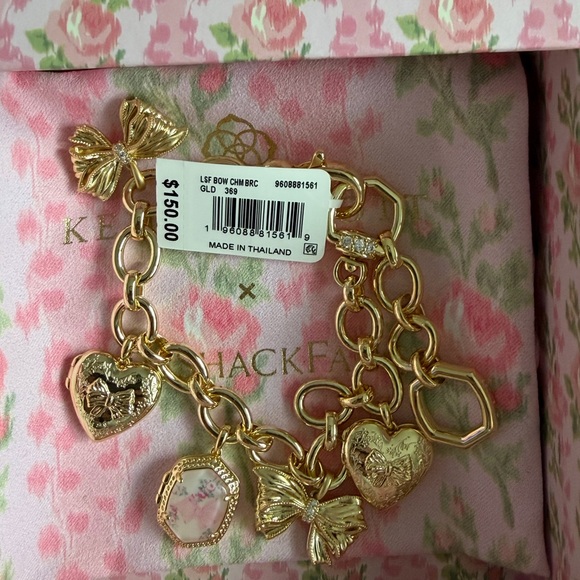 Kendra Scott x LoveShackFancy Bow Charm Bracelet - Picture 2 of 3